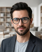 Elegant Round Luxury Glasses LG-063