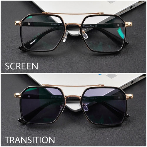 Alpha Gunblack Transition Screen Glasses