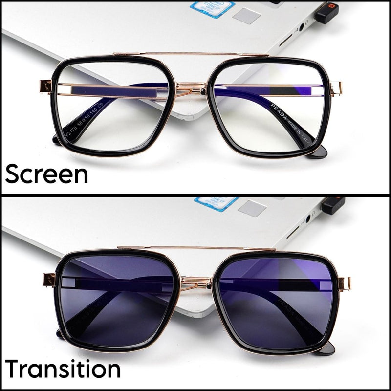 Mate Gray Transition Glasses